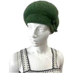 Vintage Kangol Furgora Green Cloche Beret